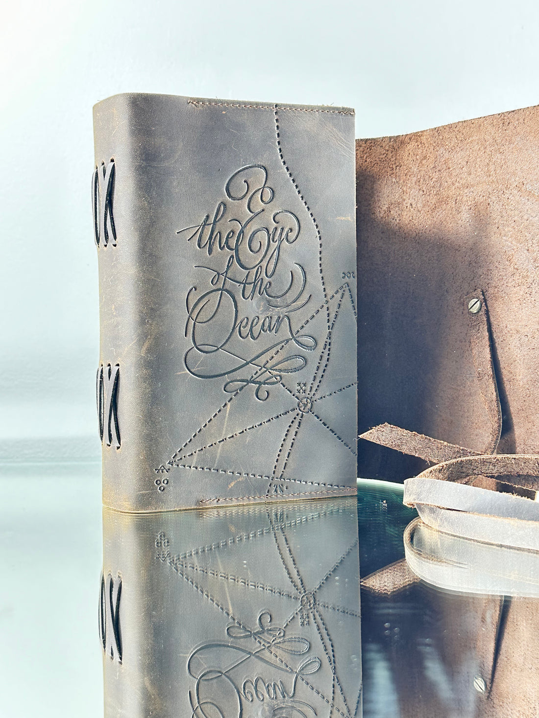 Book - The Eye of the Ocean Vol1 with Leather Cover and Astrolabe