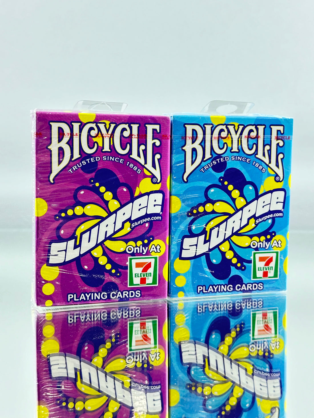 Bicycle 7-Eleven (7-11) Slurpee Playing Cards Set (Purple, Blue)