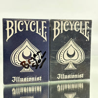 Bicycle Illusionist Playing Cards Set (Signed Blue, Black)