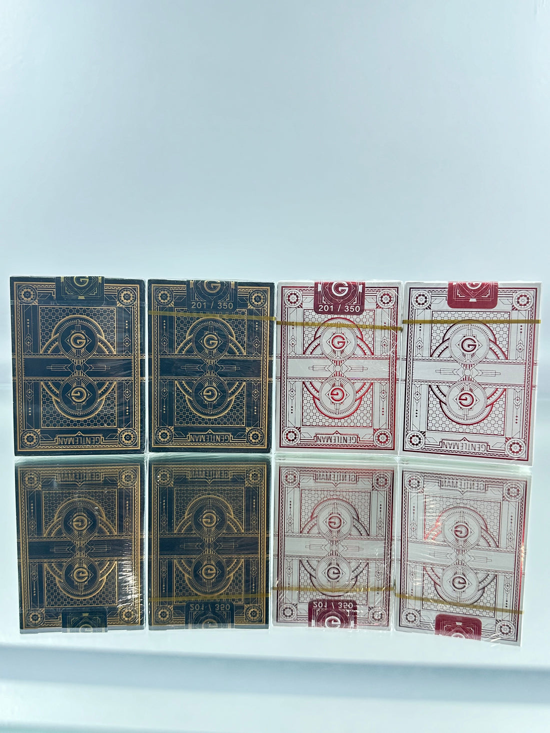 Bicycle Gentleman White And Black Playing Cards Set ( Standard And Gilded)