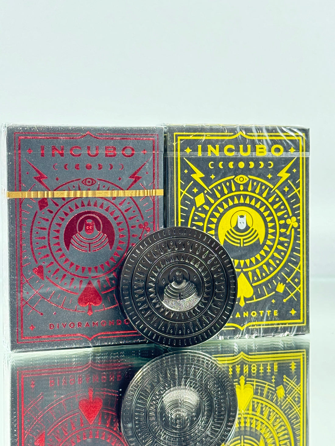 Incubo Divoramondo And Mezzanotte Playing Cards Set by Thirdwayindustries (Coin Included)