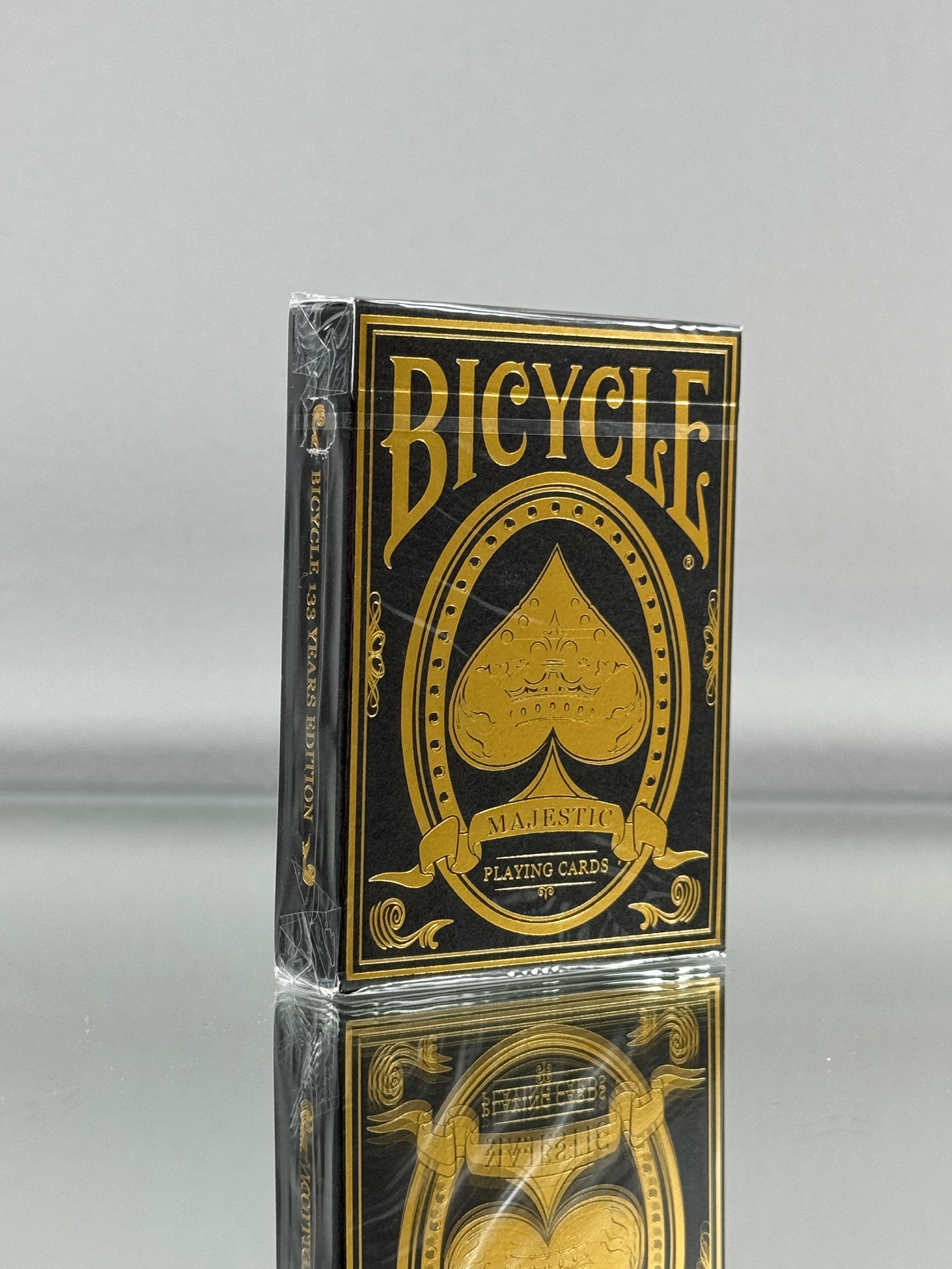 Jeu De Cartes Bicycle Majestic - Édition Limitée Luxueuse Avec Dos Doré Élégant