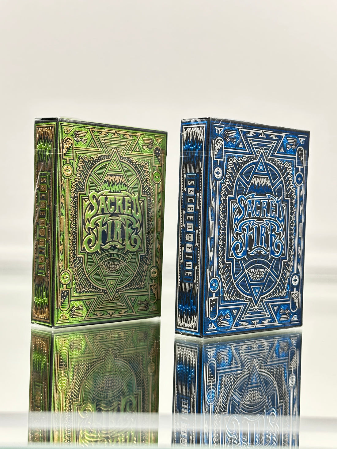 Sacred Fire Playing Cards SET TPCC (EMERALD and SAPPHIRE )