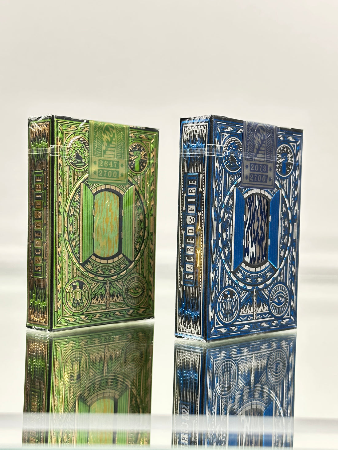 Sacred Fire Playing Cards SET TPCC (EMERALD and SAPPHIRE )