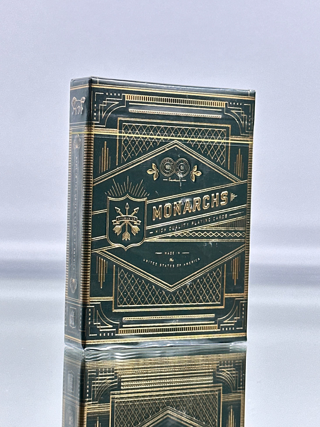 Monarchs Green Playing Cards USPCC