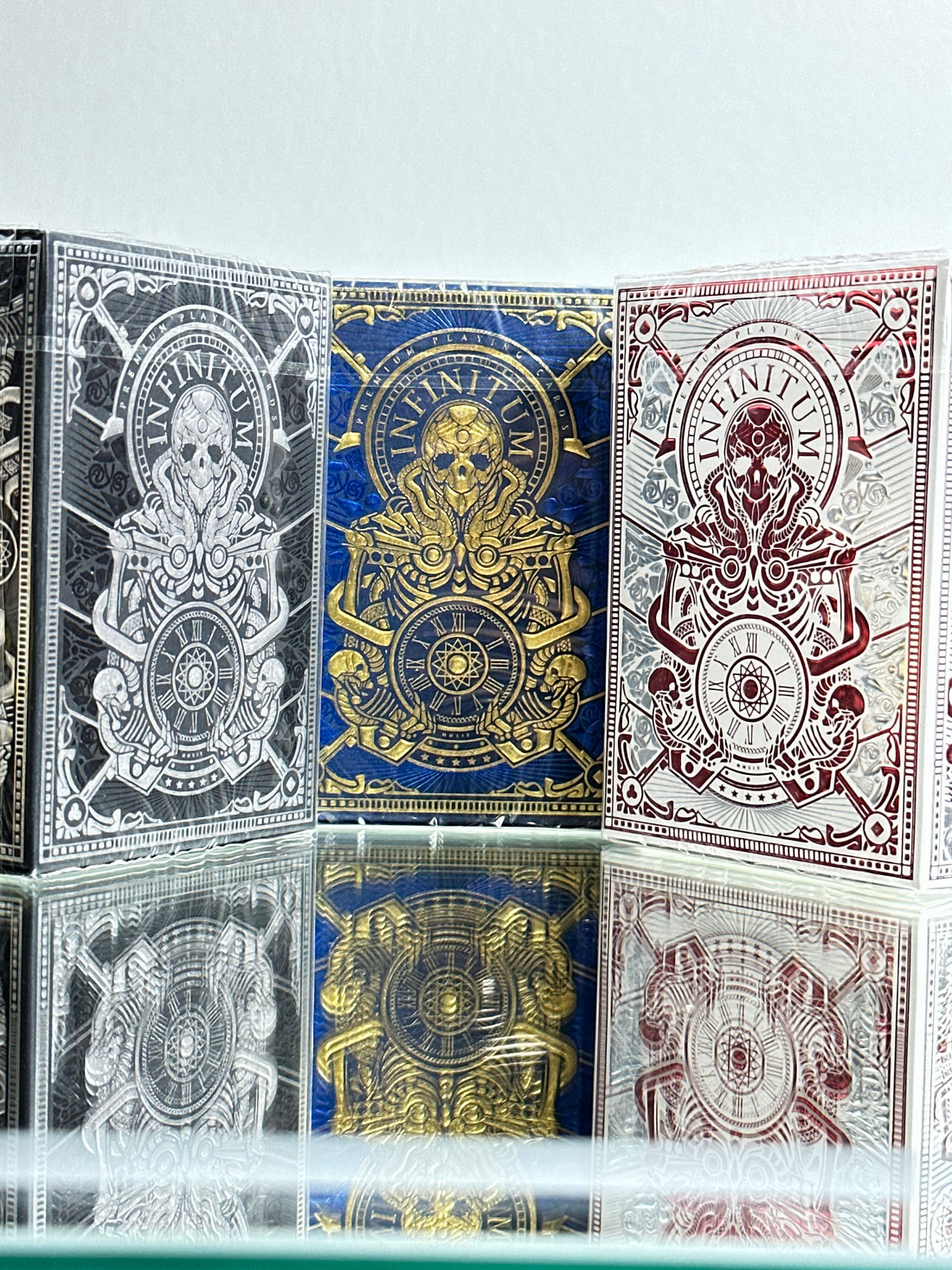 INFINITUM Ghost Playing Cards SET Of 3 WJPC (Midnight Black, Royal Blue, White)