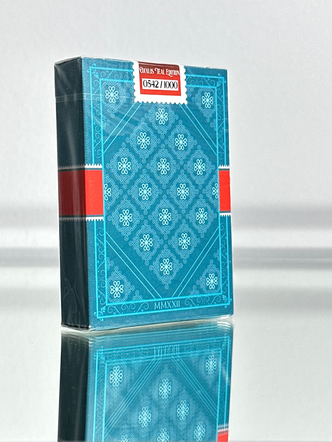 Oxalis Teal Playing Cards USPCC
