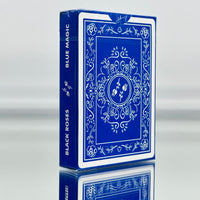 Black Roses Blue Magic Playing Cards USPCC