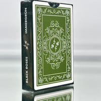 Black Roses 2nd Edition Green Playing Cards USPCC