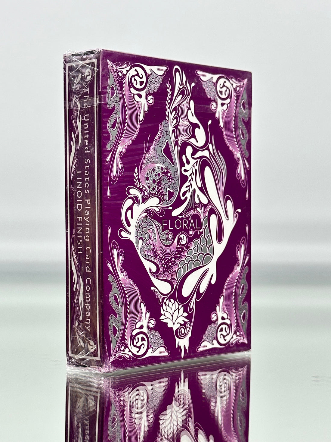 Floral 2 Deck Set GREEN PURPLE Playing Cards
