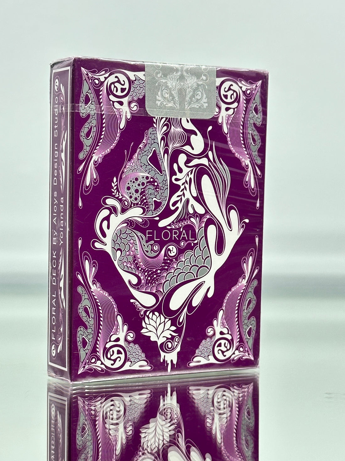 Floral 2 Deck Set GREEN PURPLE Playing Cards