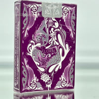 Floral 2 Deck Set GREEN PURPLE Playing Cards