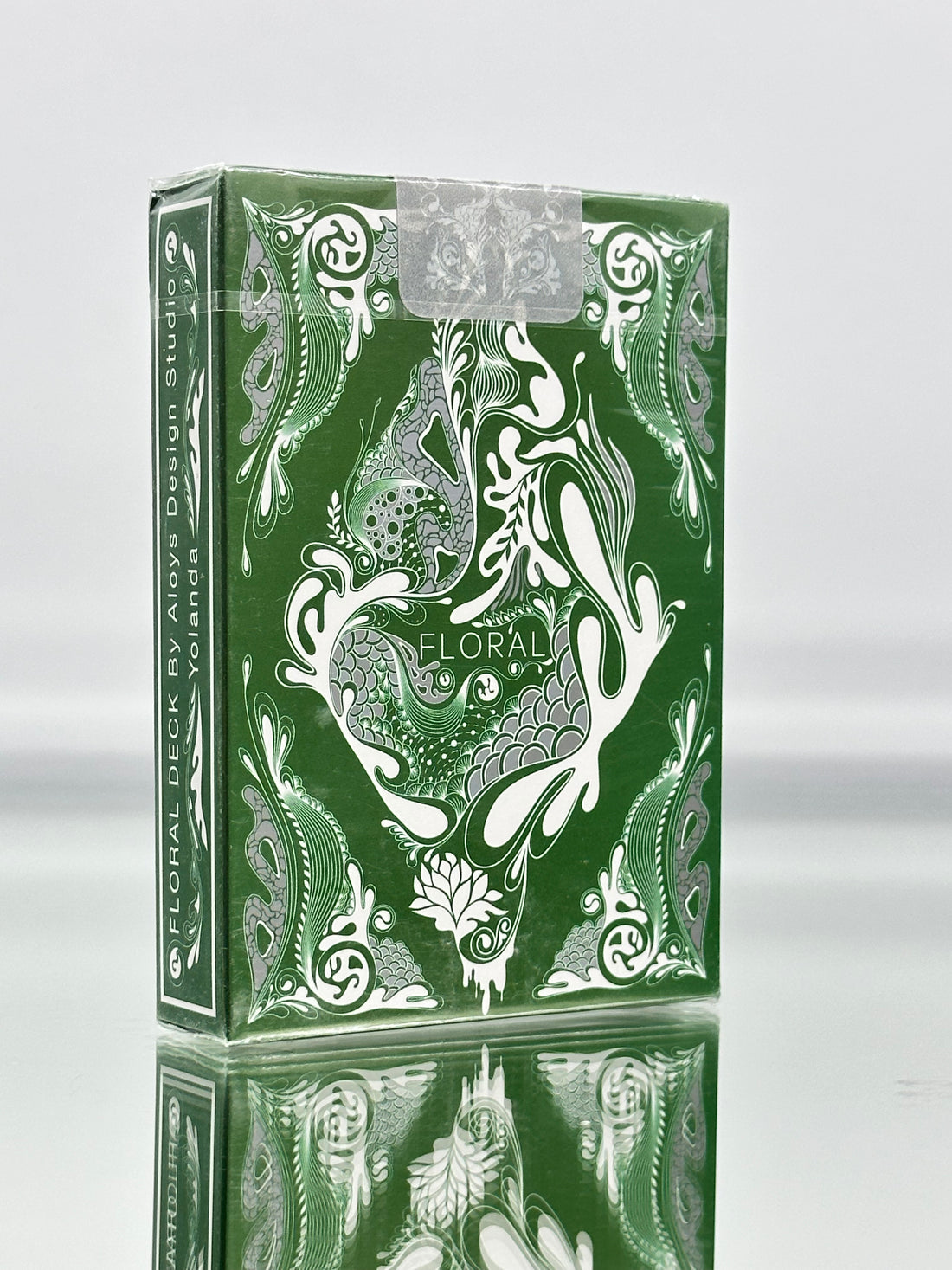 Floral 2 Deck Set GREEN PURPLE Playing Cards