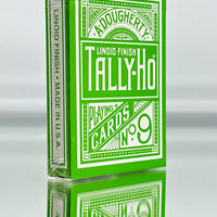Reverse Circle Green Back Tally-Ho Playing Cards Deck