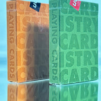 Cardistry-Con 2019 Playing Cards Set (Orange, Green)