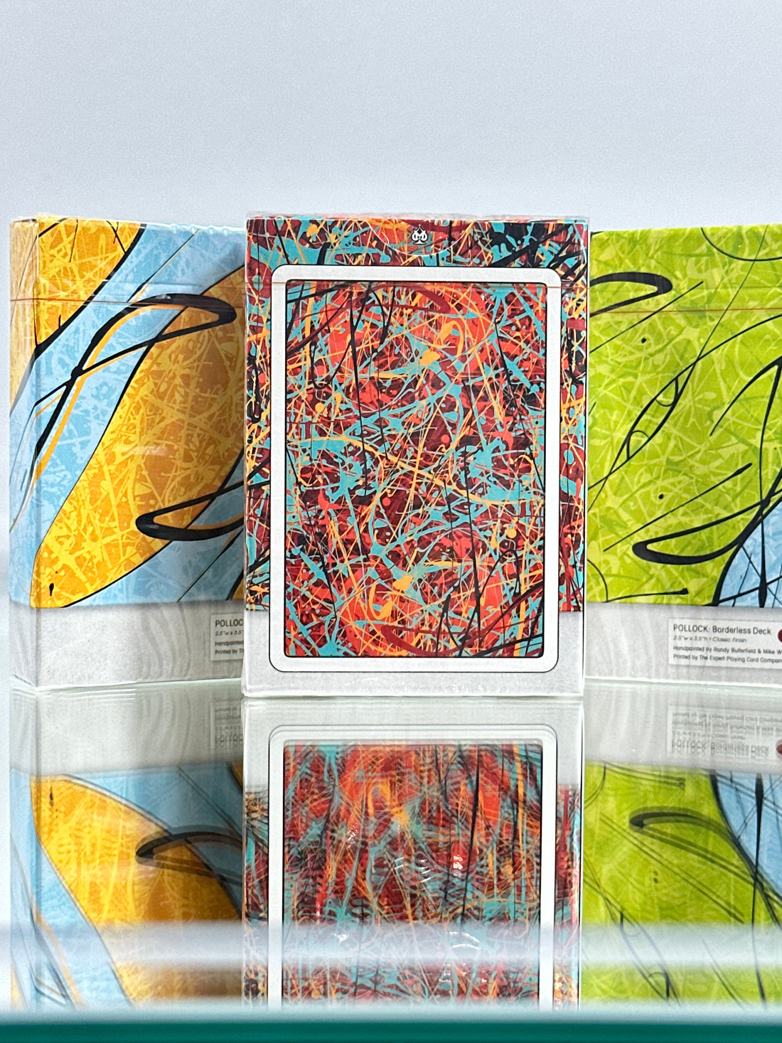 POLLOCK: Cardistry, Artistry, Borderless Playing Cards Set Of 3 EPCC (Standard, Standard, Limited)