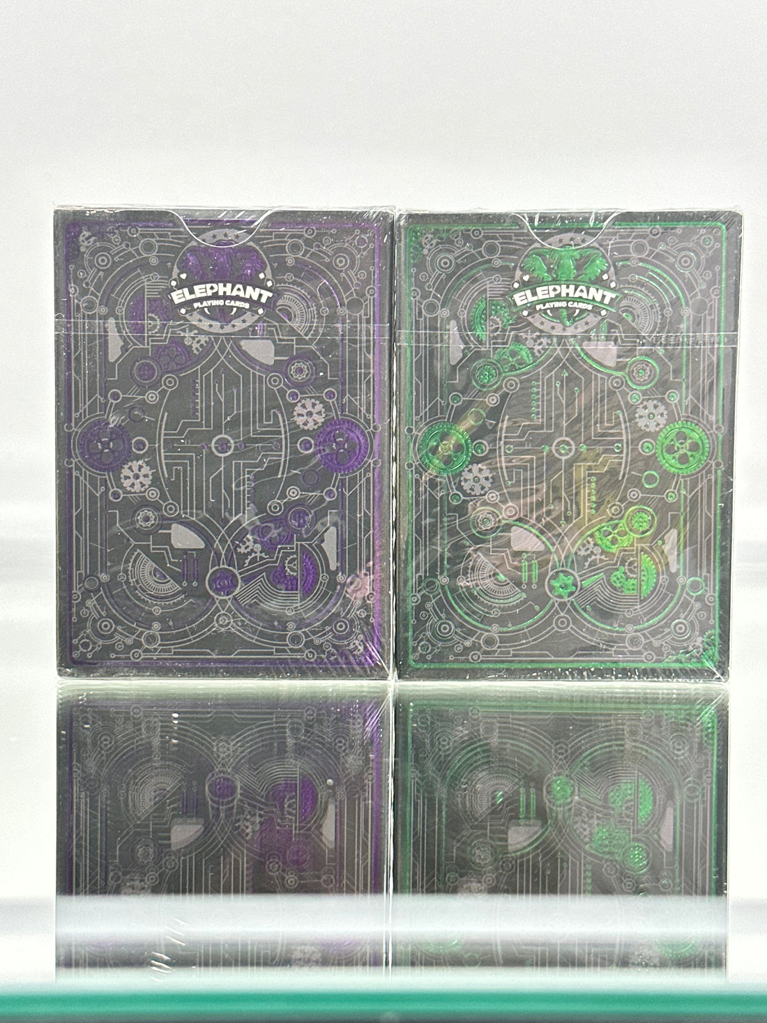CYBERPUNK Elephant Playing Cards Set (Pink, Green)