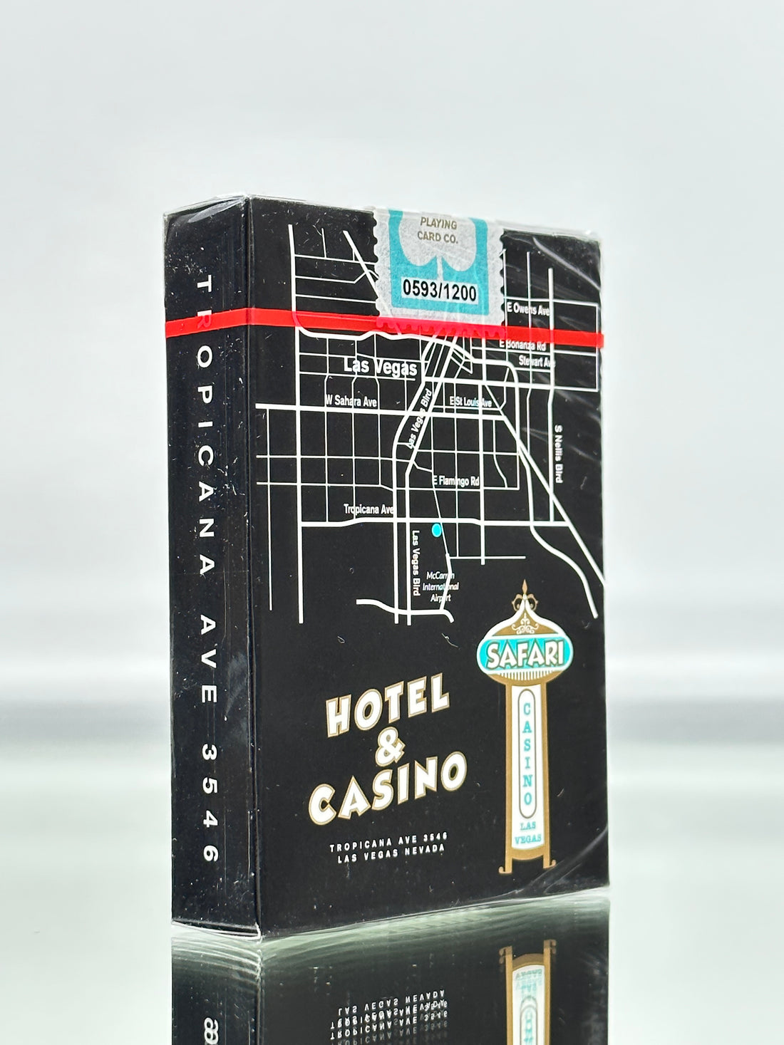 Safari Casino Black Playing Cards USPCC