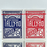 Tally-Ho Blue & Red Fan Back 2 Deck Set Playing Card