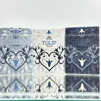 Tulip Playing Cards Set (Light Blue, White, Dark blue)