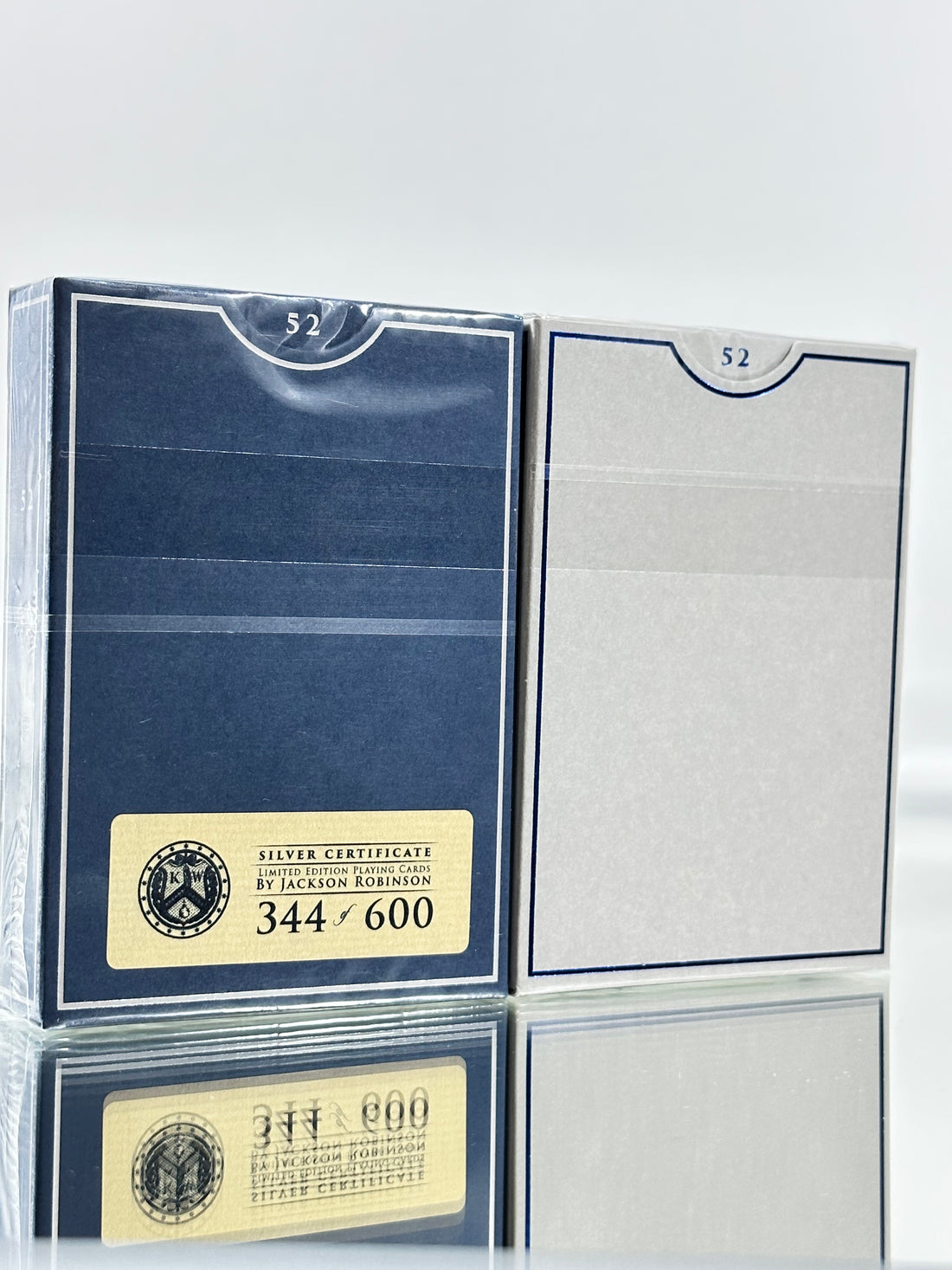 Silver Certificate Playing Cards Set (Limited And Foiled Edition)