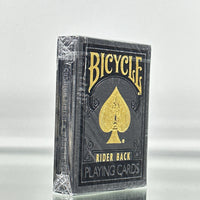 Bicycle Rider Back Black And Gold Edition Playing Cards