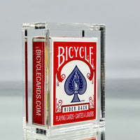Bicycle Mini Rider Back Playing Cards (Red) With Acrylic Case