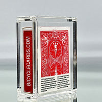 Bicycle Mini Rider Back Playing Cards (Red) With Acrylic Case