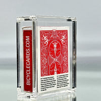 Bicycle Mini Rider Back Playing Cards (Red) With Acrylic Case