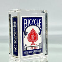 Bicycle Mini Rider Back Playing Cards (Blue) With Acrylic Case