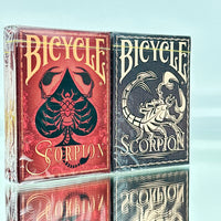 Bicycle Scorpion Gilded Playing Cards Set (Brown And Red)