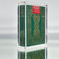 Bitcoin Premium Playing Cards (Green) With Custom Case