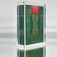 Bitcoin Premium Playing Cards (Green) With Custom Case