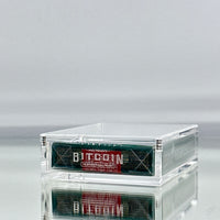 Bitcoin Premium Playing Cards (Green) With Custom Case