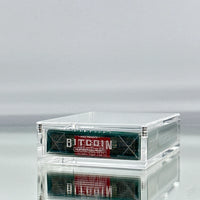 Bitcoin Premium Playing Cards (Green) With Custom Case