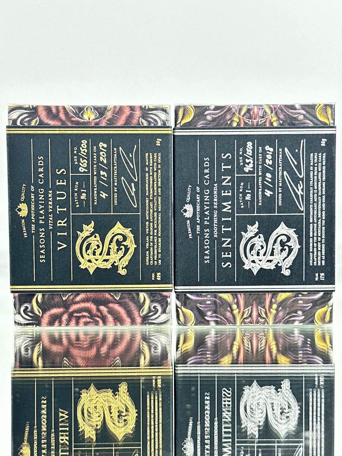 Apothecary Verana Virtues And Seronda Sentiments Playing Cards Set USPCC
