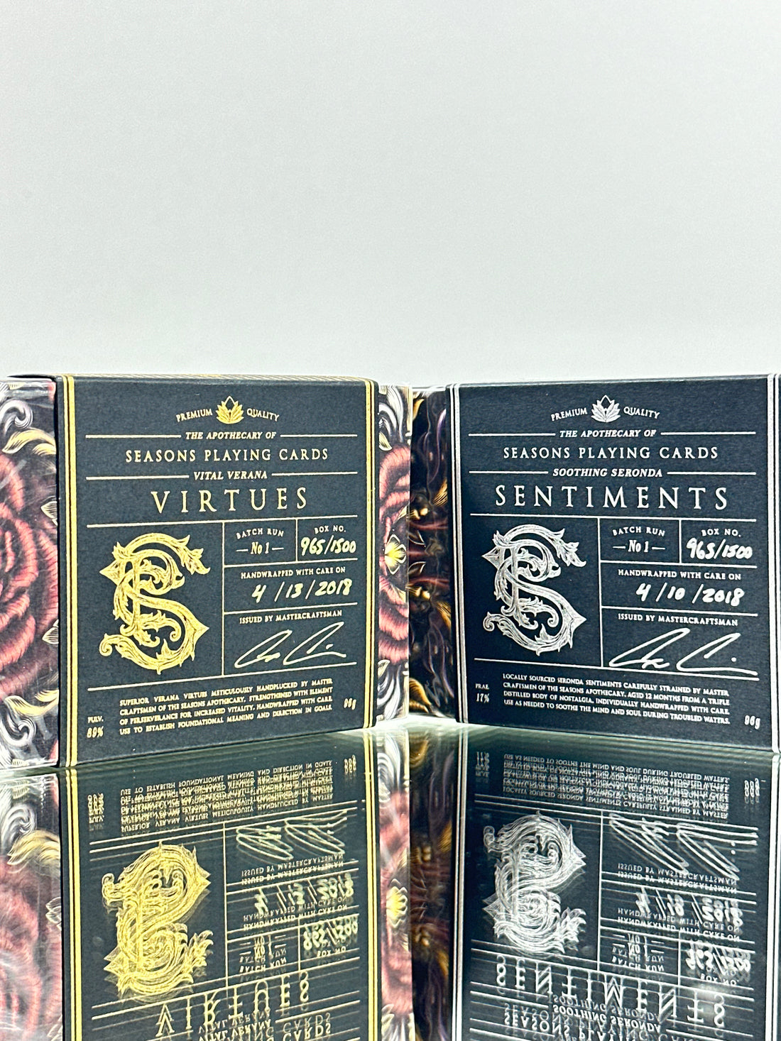 Apothecary Verana Virtues And Seronda Sentiments Playing Cards Set USPCC
