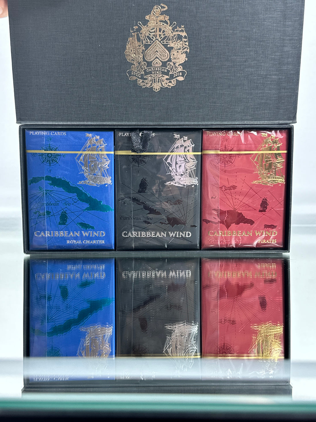 Caribbean Wind Playing Cards Rare Luxury Collectors 3-Deck Set
