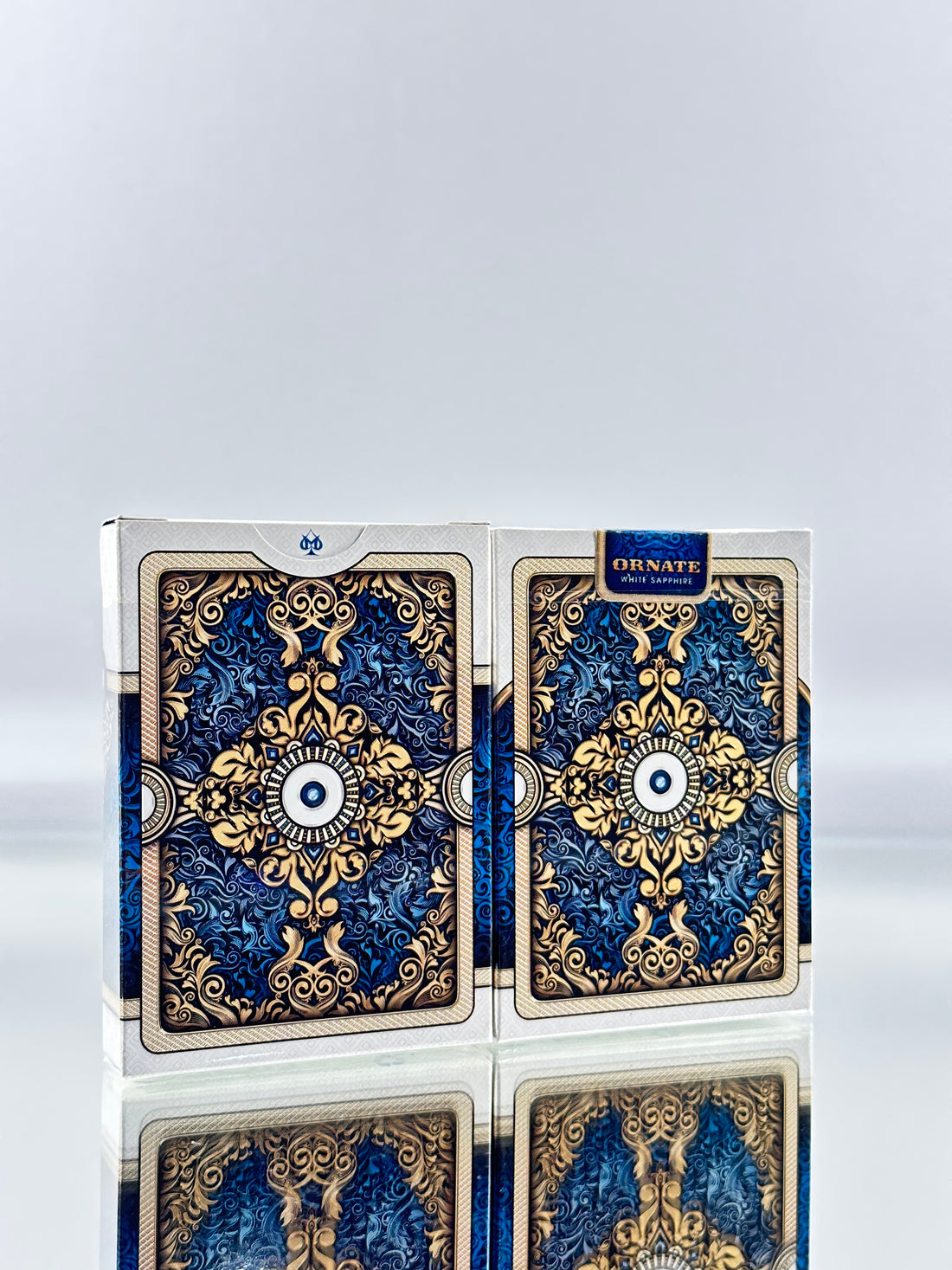 Bicycle And Unbranded Ornate White Sapphire Playing Cards Set USPCC (SIGNED)