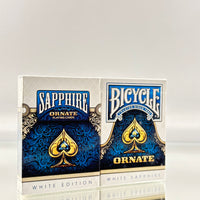 Bicycle And Unbranded Ornate White Sapphire Playing Cards Set USPCC