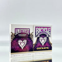 Bicycle And Unbranded Ornate White Amethyst Playing Cards Set USPCC