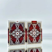 Bicycle And Unbranded Ornate White Scarlet Playing Cards Set USPCC