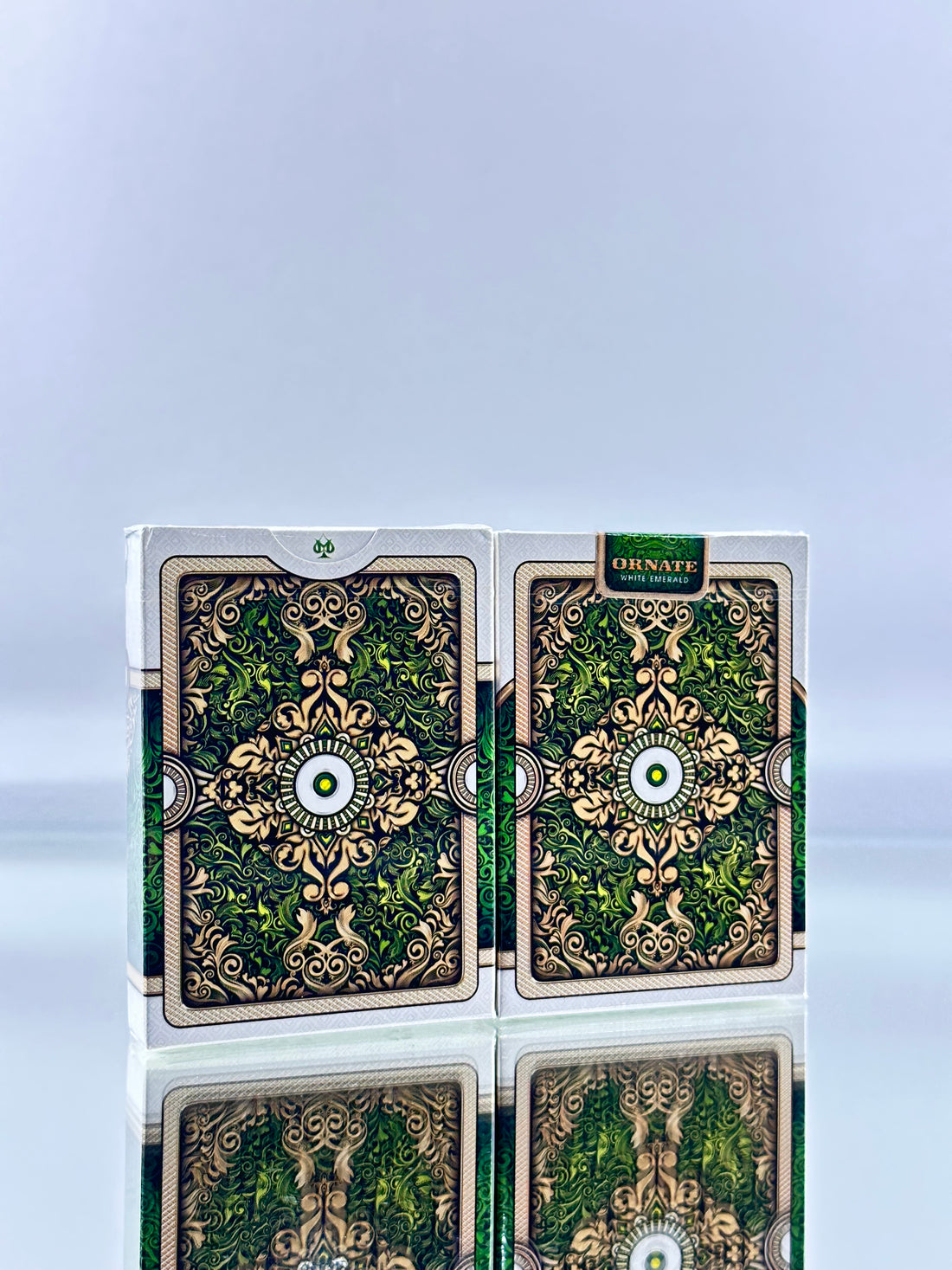 Bicycle And Unbranded Ornate White Emerald Playing Cards Set USPCC