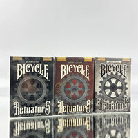 Bicycle Actuators Playing Cards Set (Numbered): White Edition, Signed Artist Edition, Black Edition