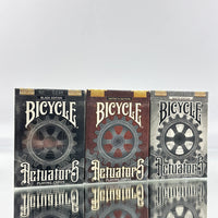 Bicycle Actuators Playing Cards Set (Numbered): White Edition, Artist Edition, Black Edition