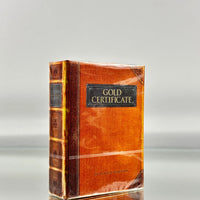 Kings Wild Project Gold Certificate Foiled Gilded Playing Cards Book Box