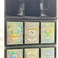 Kings Wild Project Triple Gilded Money Set 3 Gilded Decks Autographed Case