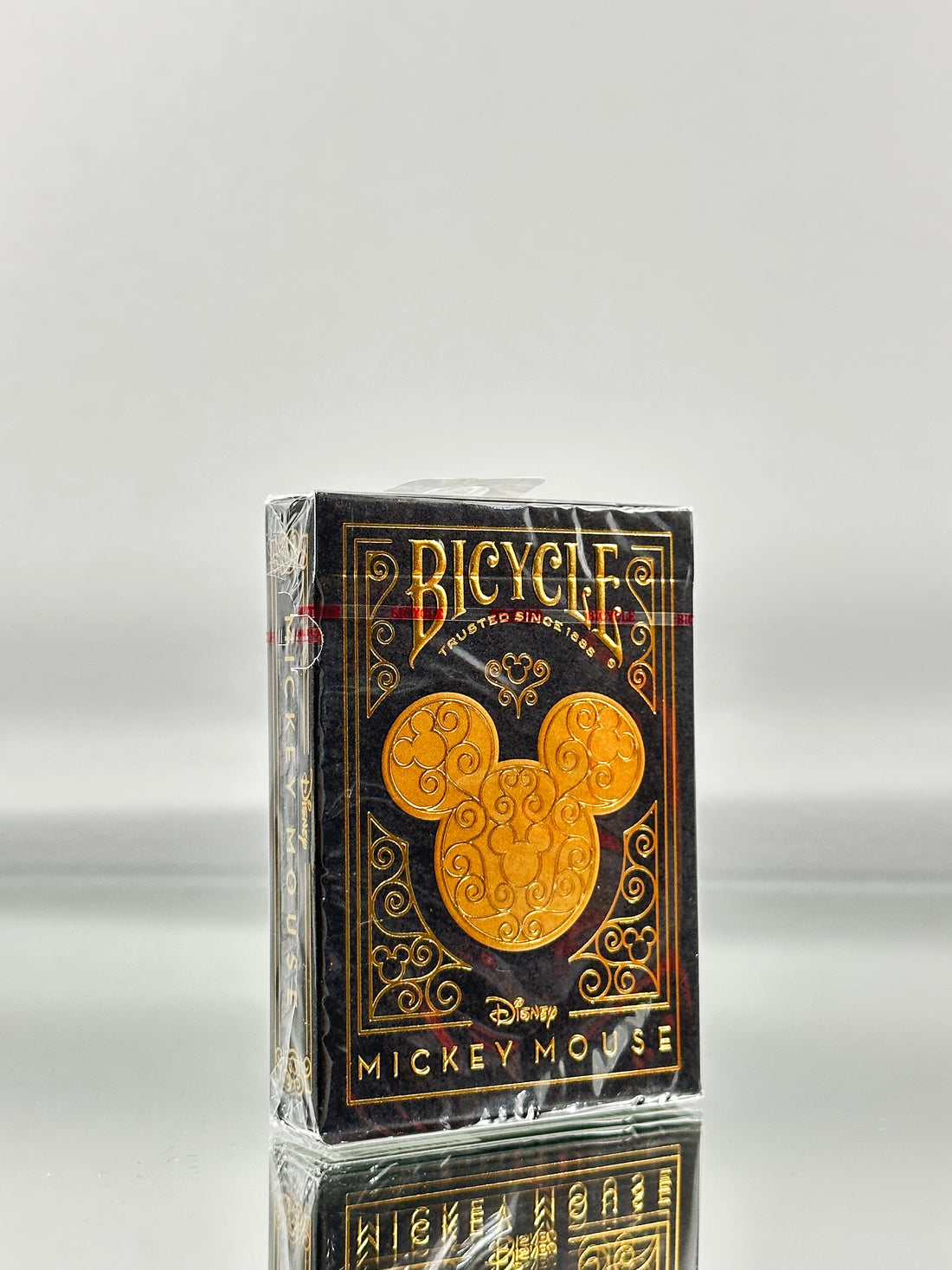 Bicycle Disney Mickey Mouse inspired Black and Gold Playing Cards