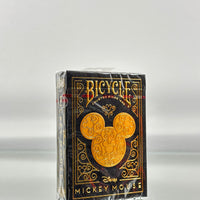 Bicycle Disney Mickey Mouse inspired Black and Gold Playing Cards