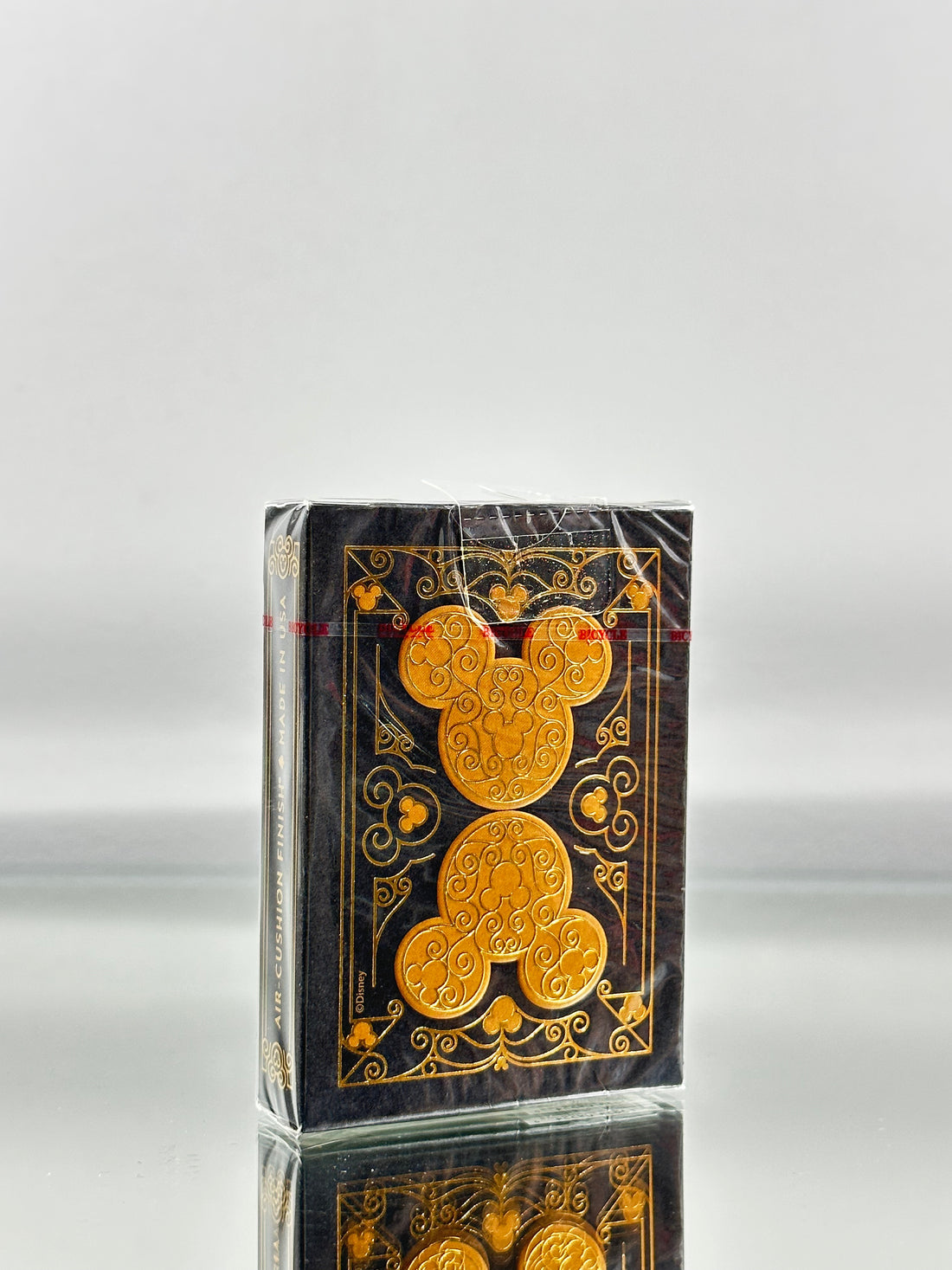 Bicycle Disney Mickey Mouse inspired Black and Gold Playing Cards